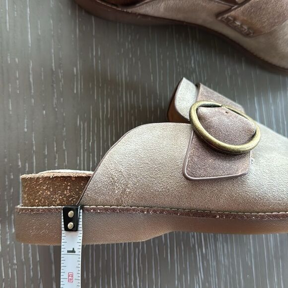Sofft Beige and Brown Mules with Buckle - Picture 11 of 12